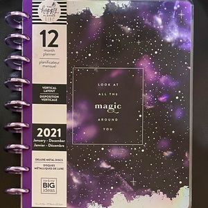 The Happy Planner Girl 2021 Stargazer Classic Planner Purple Cover